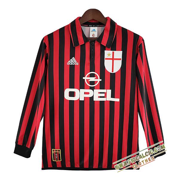 Maglie Calcio AC Milan Retro Prima Manica Lunga 1999/2000