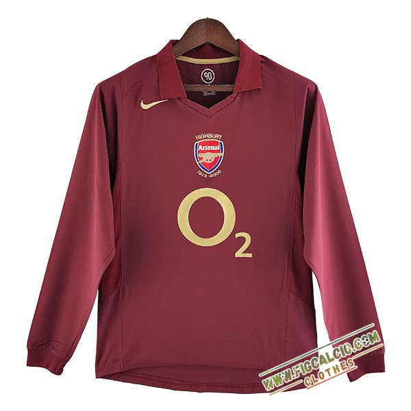 Maglie Calcio Arsenal Retro Prima Manica Lunga 2005/2006