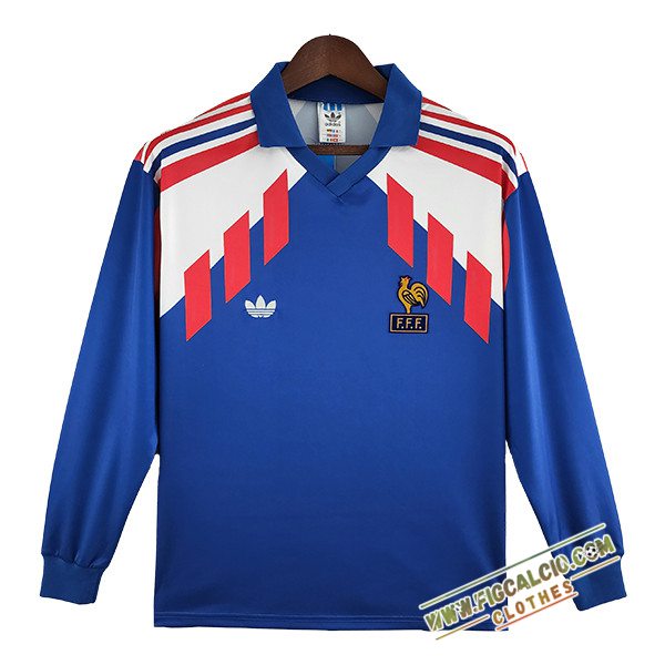 Maglie Calcio Francia Retro Prima Manica Lunga 1988/1990