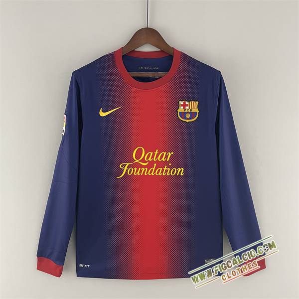 Maglie Calcio FC Barcellona Retro Prima Manica Lunga 2012/2013