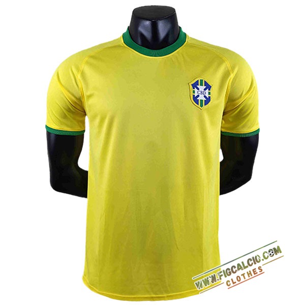 Maglie Calcio Brasile Retro Prima Coupe du monde 1970