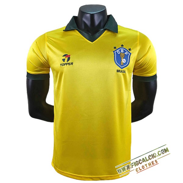 Maglie Calcio Brasile Retro Prima Coupe du monde 1986