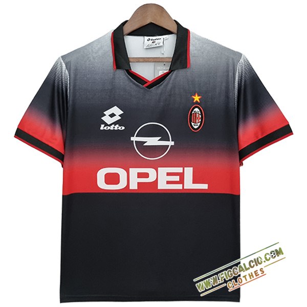 Maglie Calcio AC Milan Retro Nero 1995/1996