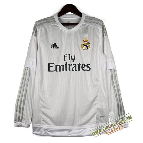 Maglie Calcio Real Madrid Retro Prima Manica Lunga 2015/2016