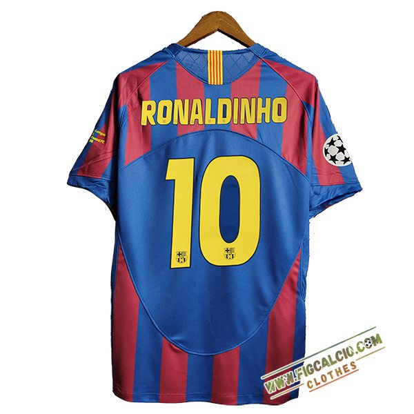 Maglie Calcio FC Barcellona Retro 10#RONALDINHO Prima 2006/2007