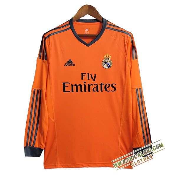 Maglie Calcio Real Madrid Retro Seconda Manica Lunga 2013/2014