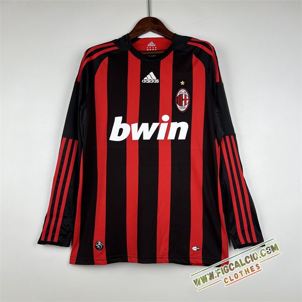 Maglie Calcio AC Milan Retro Manica Lunga Prima 2008/2009