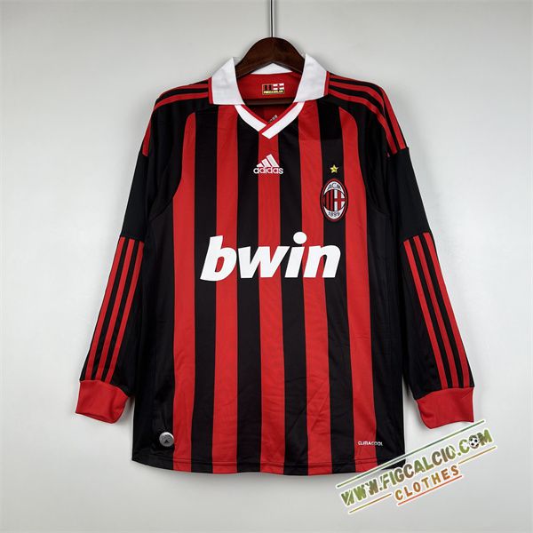 Maglie Calcio AC Milan Retro Manica Lunga Prima 2009/2010