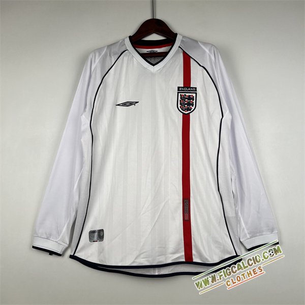 Maglie Calcio Inghilterra Retro Manica Lunga Prima 2002