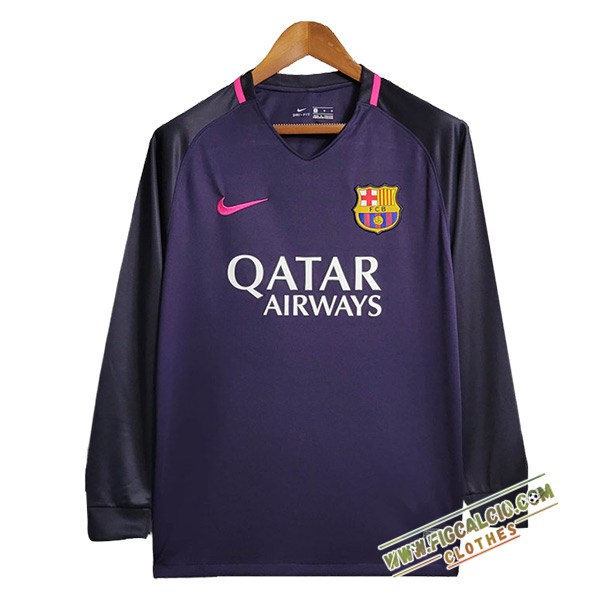 Maglie Calcio FC Barcellona Retro Seconda Manica Lunga 2016/2017