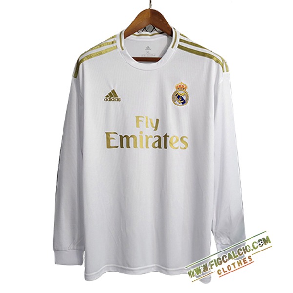 Maglie Calcio Real Madrid Prima Manica Lunga 2019/2020