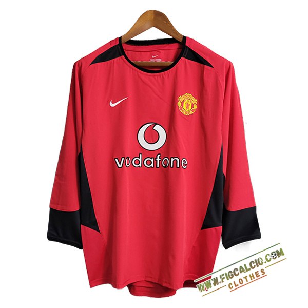 Maglie Calcio Manchester United Prima Manica Lunga 2002/2004