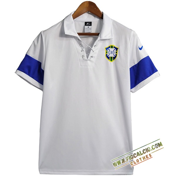 Maglie Calcio Brasile Retro Bianco 2004