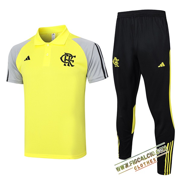 Kit Maglia Polo Flamengo Giallo/Nero/Grigio 2024/2025