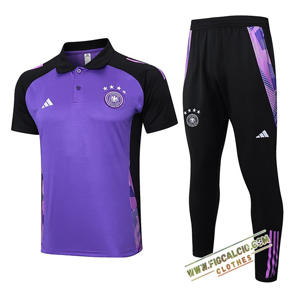 Kit Maglia Polo Germania Viola/Nero 2024/2025