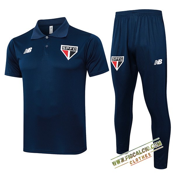 Kit Maglia Polo Sao Paulo FC Navy Blu 2024/2025