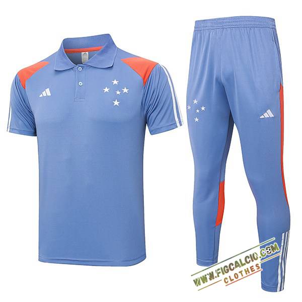 Kit Maglia Polo Cruzeiro Grigio/Arancia 2024/2025
