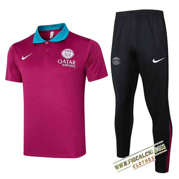 Kit Maglia Polo PSG Viola 2024/2025