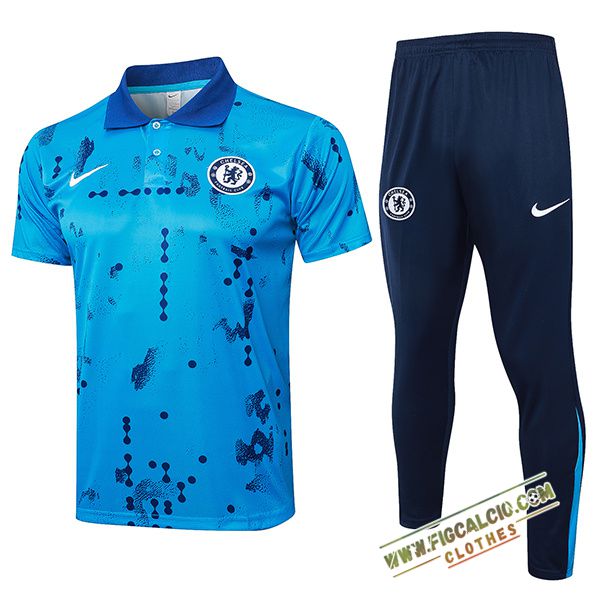 Kit Maglia Polo FC Chelsea Blu 2024/2025 -02