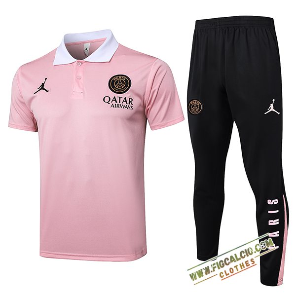 Kit Maglia Polo PSG Rosa 2025/2026