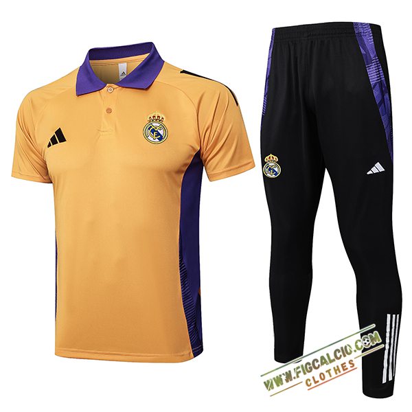 Kit Maglia Polo Real Madrid Arancia/viola 2025/2026
