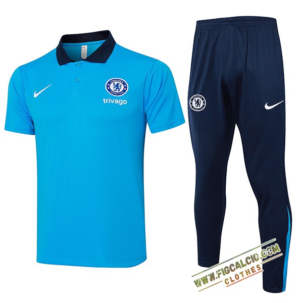Kit Maglia Polo FC Chelsea Blu 2024/2025