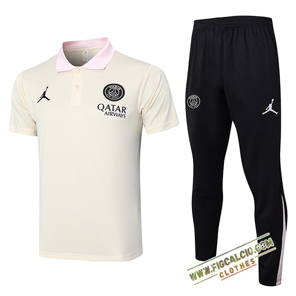 Kit Maglia Polo PSG Beige 2024/2025