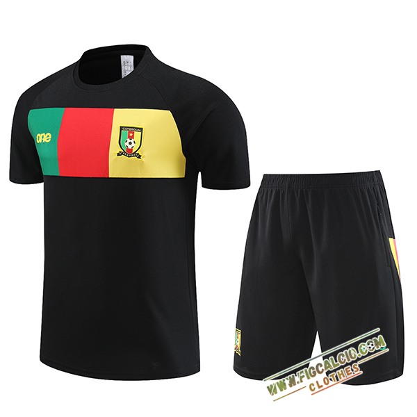 Kit Maglia Allenamento Camerun Nero 2024/2025