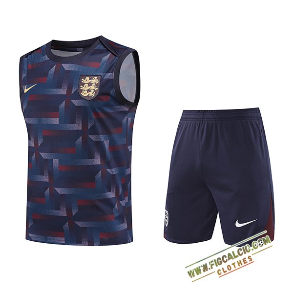 Kit Canotta Allenamento Inghilterra Blu Scuro 2024/2025