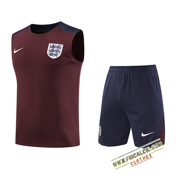 Kit Canotta Allenamento Inghilterra Rosso/Blu 2024/2025