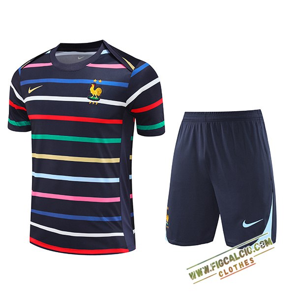 Kit Maglia Allenamento Francia Nero 2024/2025 -02