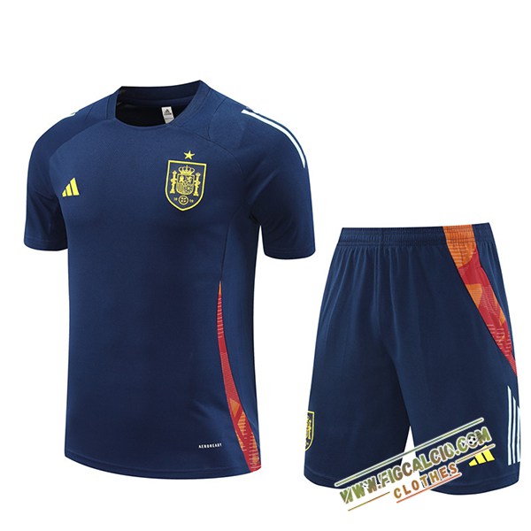 Kit Maglia Allenamento Spagna Blu Reale 2024/2025