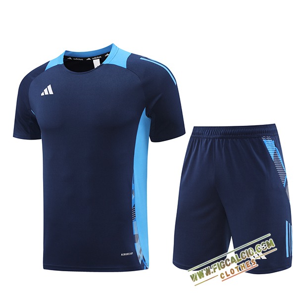 Kit Maglia Allenamento Adidas Blu Reale 2024/2025