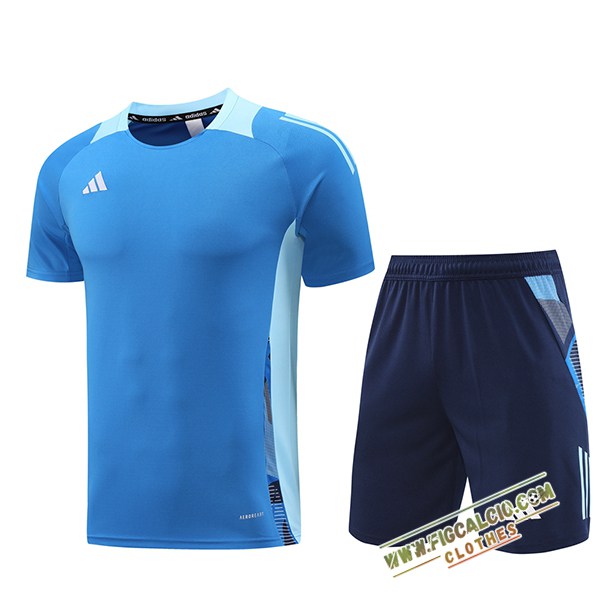 Kit Maglia Allenamento Adidas Blu 2024/2025 -02