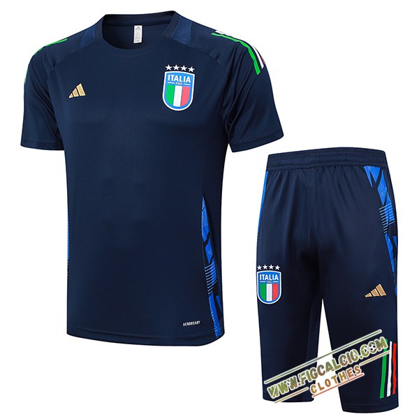 Kit Maglia Allenamento Italia Royal Blu 2024/2025
