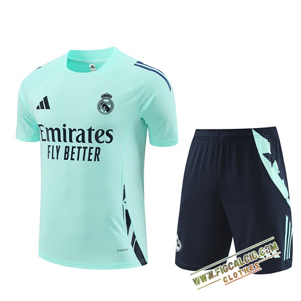 Kit Maglia Allenamento Real Madrid Verde 2024/2025