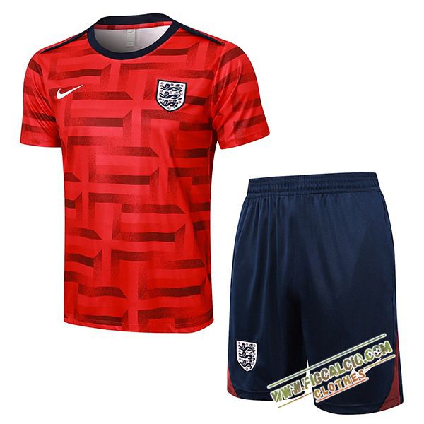 Kit Maglia Allenamento Inghilterra Rosso 2024/2025