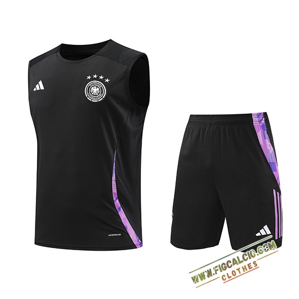 Kit Canotta Allenamento Germania Nero/viola 2024/2025