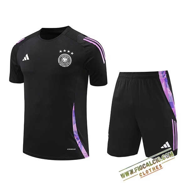 Kit Maglia Allenamento Germania Nero/viola 2024/2025 -02