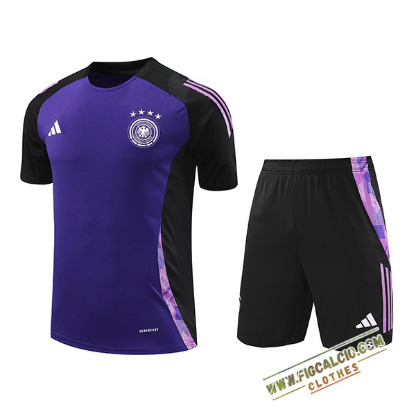 Kit Maglia Allenamento Germania viola/Nero 2024/2025 -03