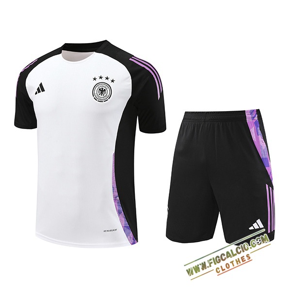 Kit Maglia Allenamento Germania Bianco/Nero/viola 2024/2025 -02