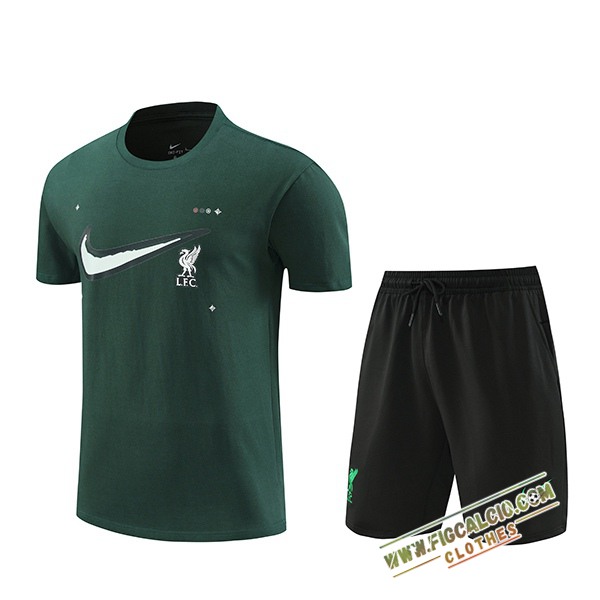 Kit Maglia Allenamento FC Liverpool Verde 2024/2025 -02
