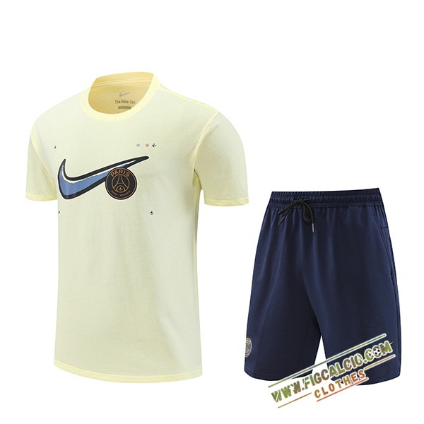 Kit Maglia Allenamento PSG Beige 2024/2025