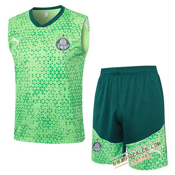 Kit Canotta Allenamento Palmeiras Verde 2024/2025 -03