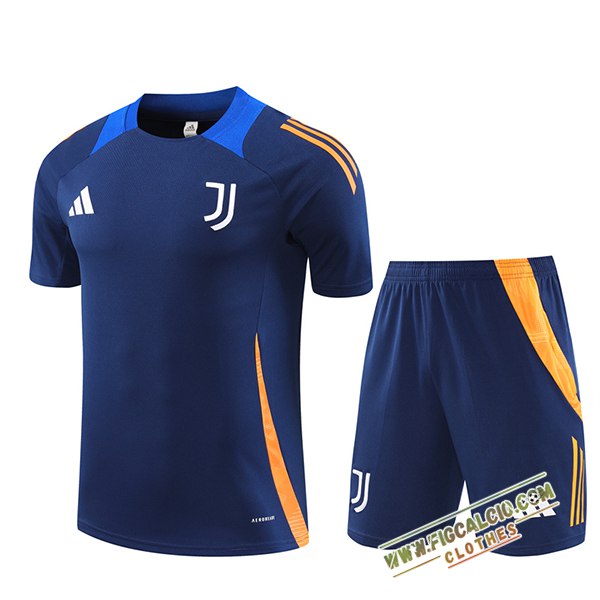 Kit Maglia Allenamento Juventus Blu/Arancia 2024/2025