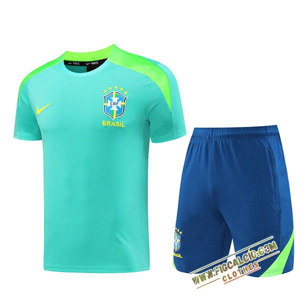 Kit Maglia Allenamento Brasile Verde 2024/2025