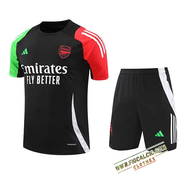 Kit Maglia Allenamento Arsenal Nero 2024/2025
