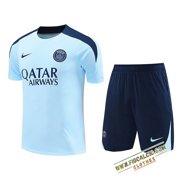 Kit Maglia Allenamento PSG Blu 2024/2025