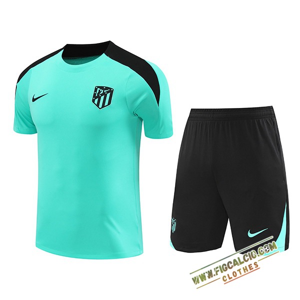 Kit Maglia Allenamento Atletico Madrid Verde/Nero 2024/2025