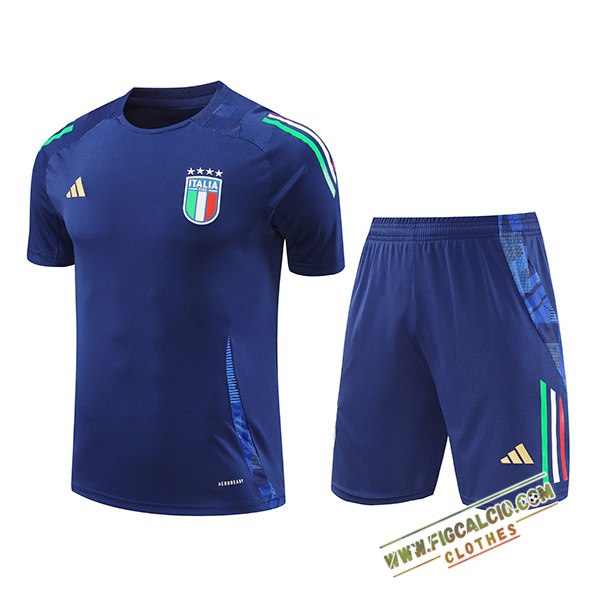 Kit Maglia Allenamento Italia Blu 2024/2025